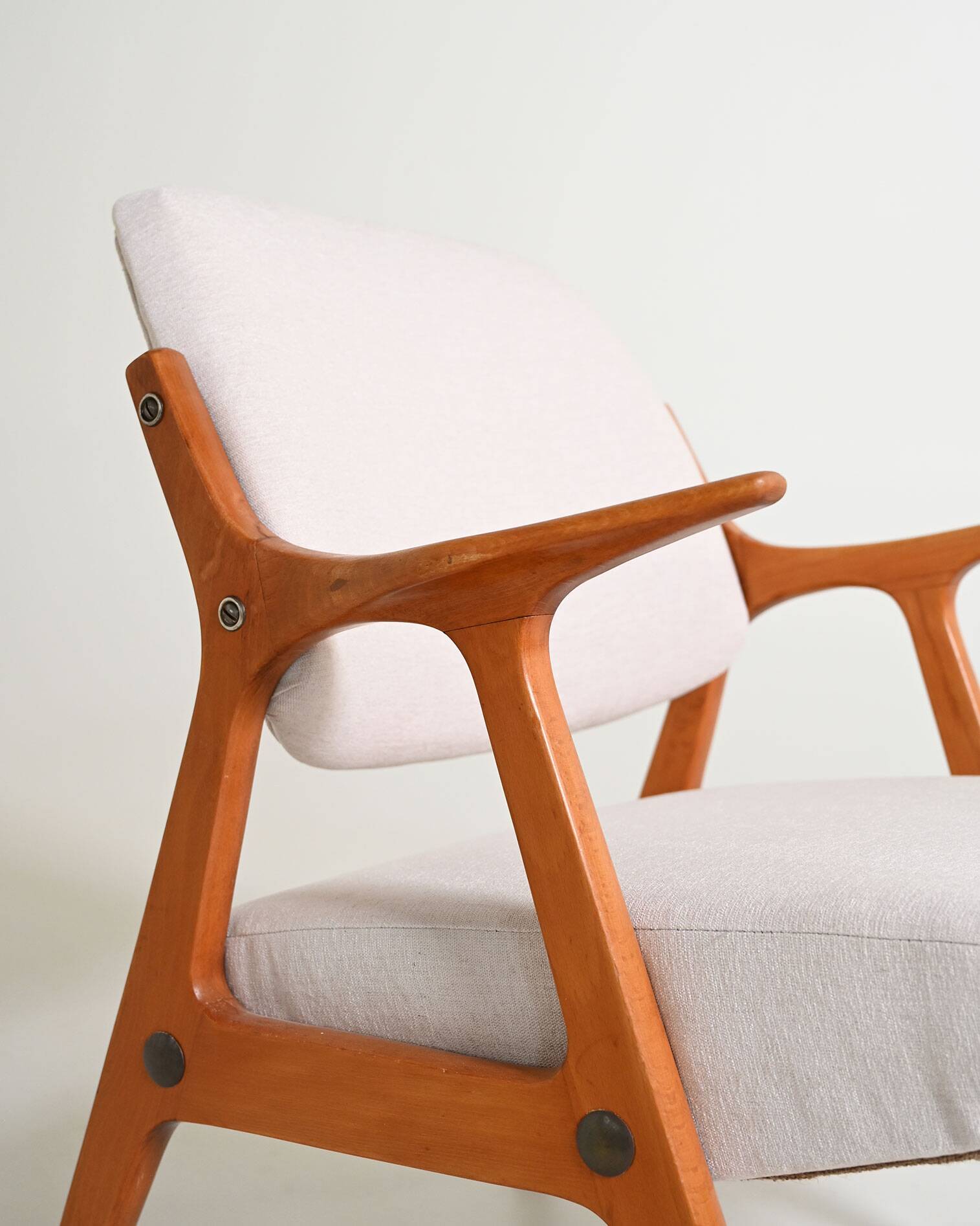 Scandinavian oak armchair, 1960s