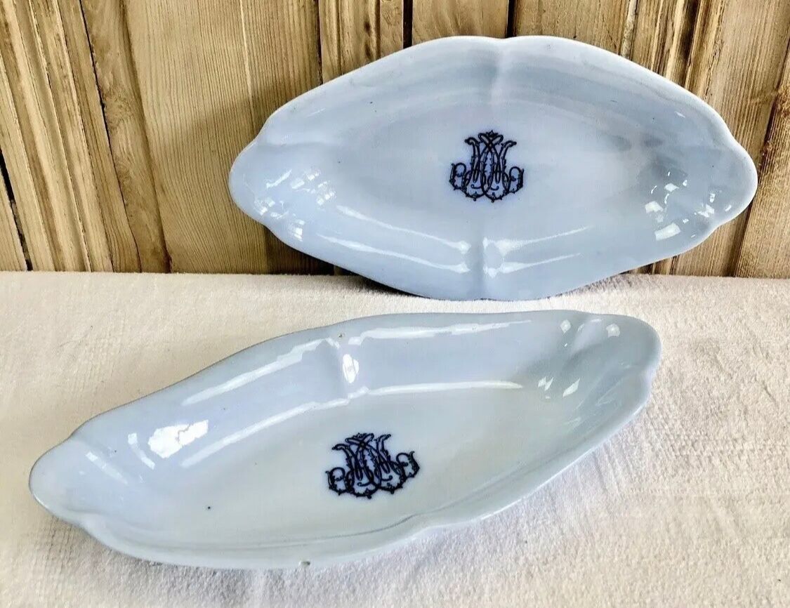 Old fruit bowl Brown Westhead Moore & co monogram XIX