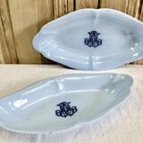 Old fruit bowl Brown Westhead Moore & co monogram XIX