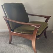 Pair of Scandinavian armchairs De Ster Gelderland in teak 60s
