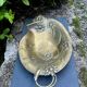 Brass pedestal plate signed WMF Jugendstil Art Nouveau