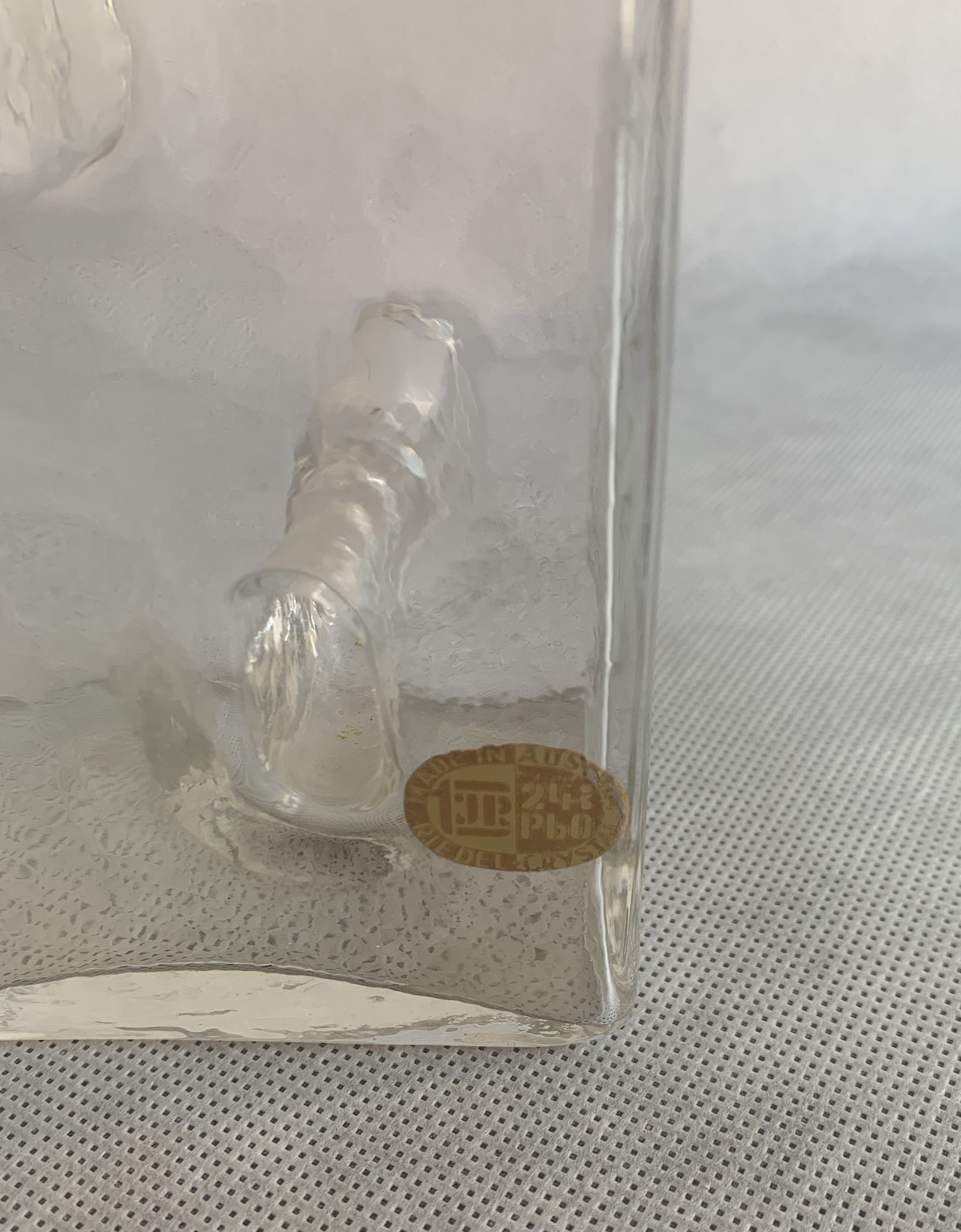 Block vase by Tirol Riedel, Austria, 1960s