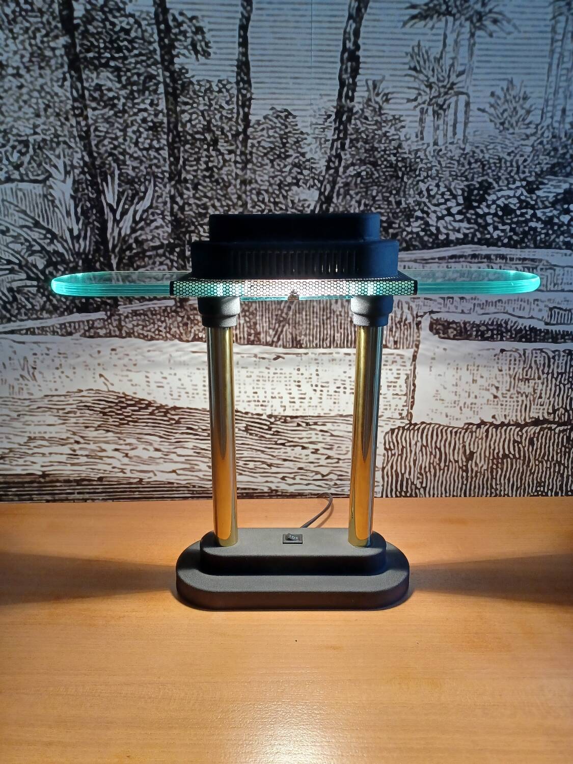 Desk lamp attributed to Robert Sonneman.