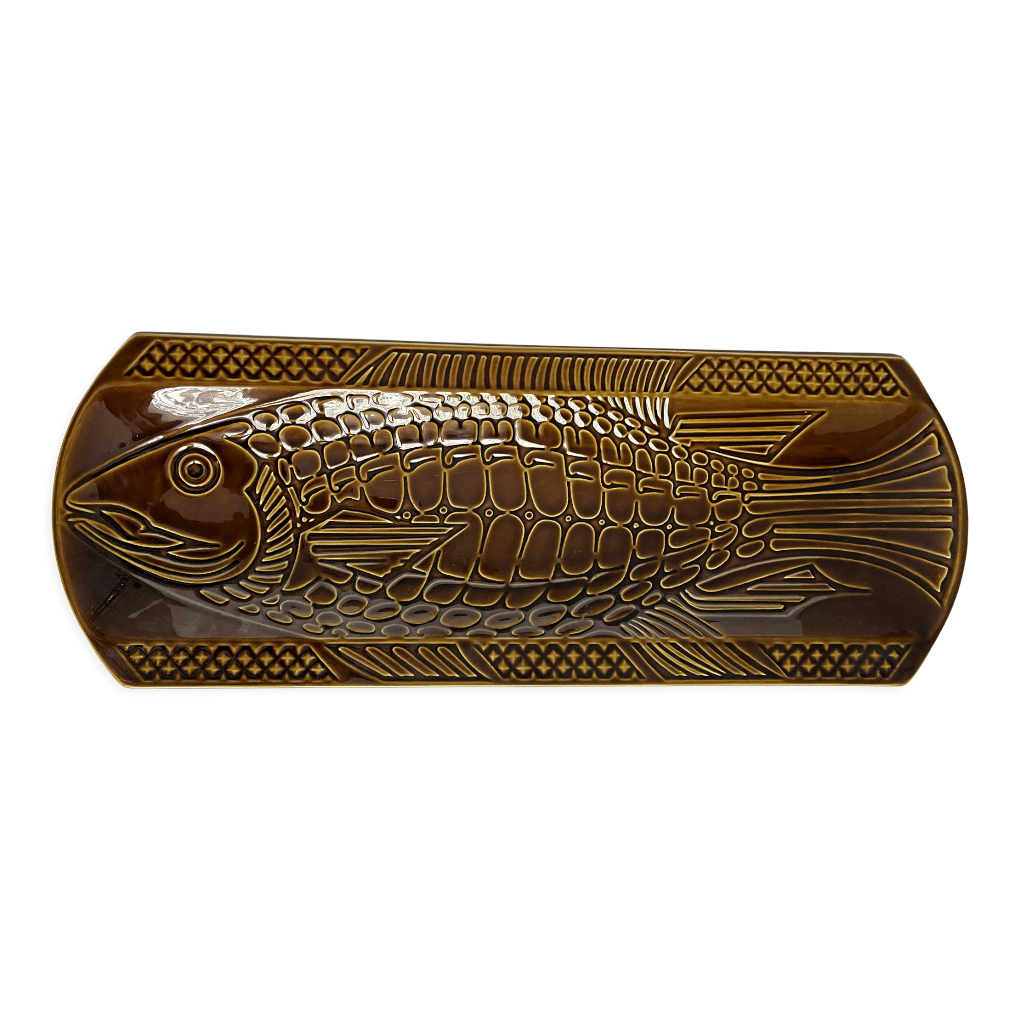 Plat à poisson en céramique