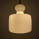 Frosted white glass pendant by Peill and Putzler 1960