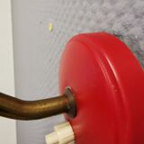 Wall lamp in orient red color, 50s