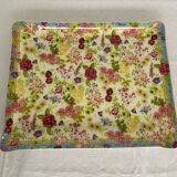 Tray 36x46cm signed gien flower pattern