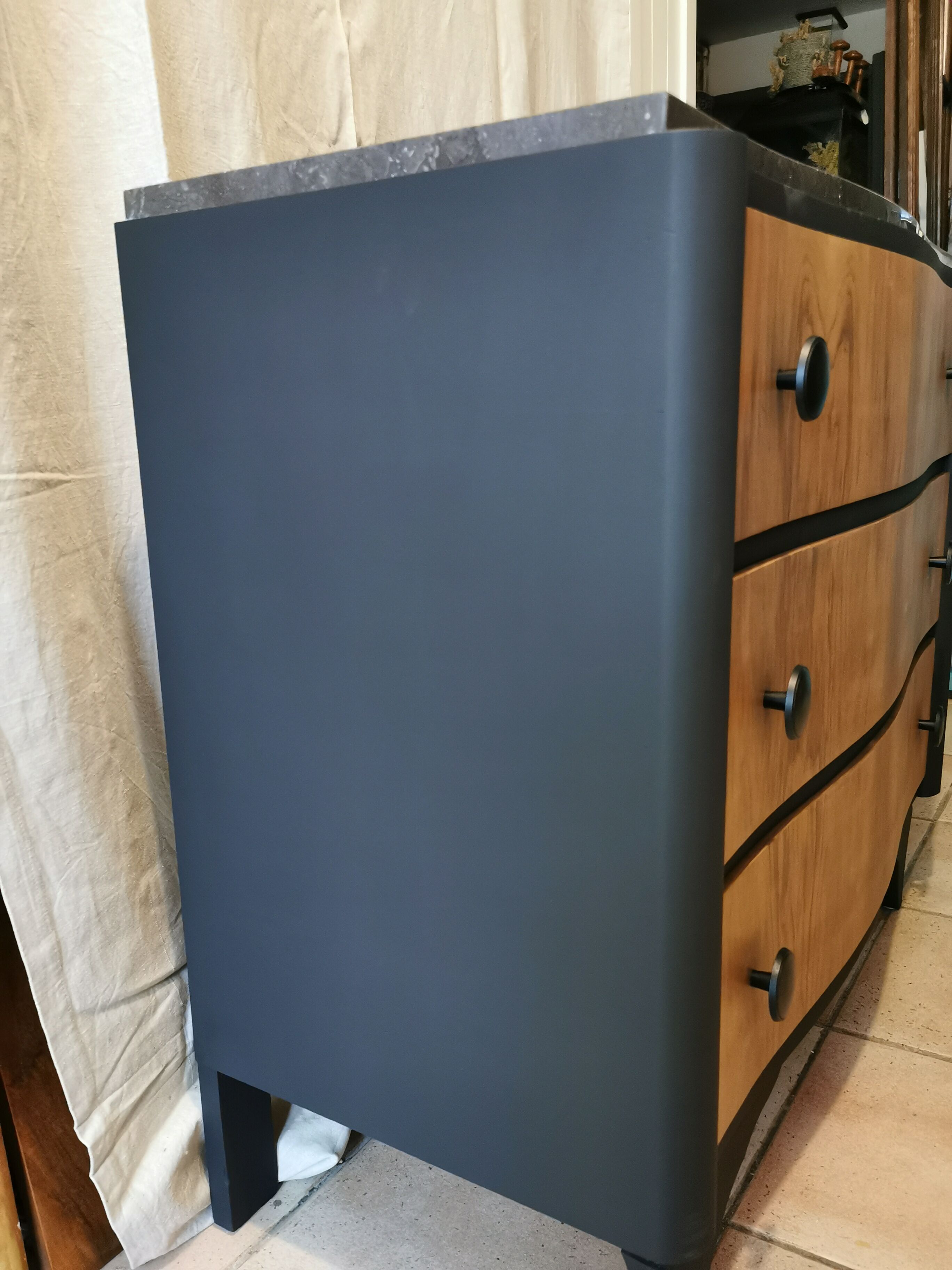 Commode art déco avec marbre