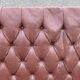 1930s bistro bench in faux leather