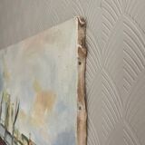 Old painting on canvas