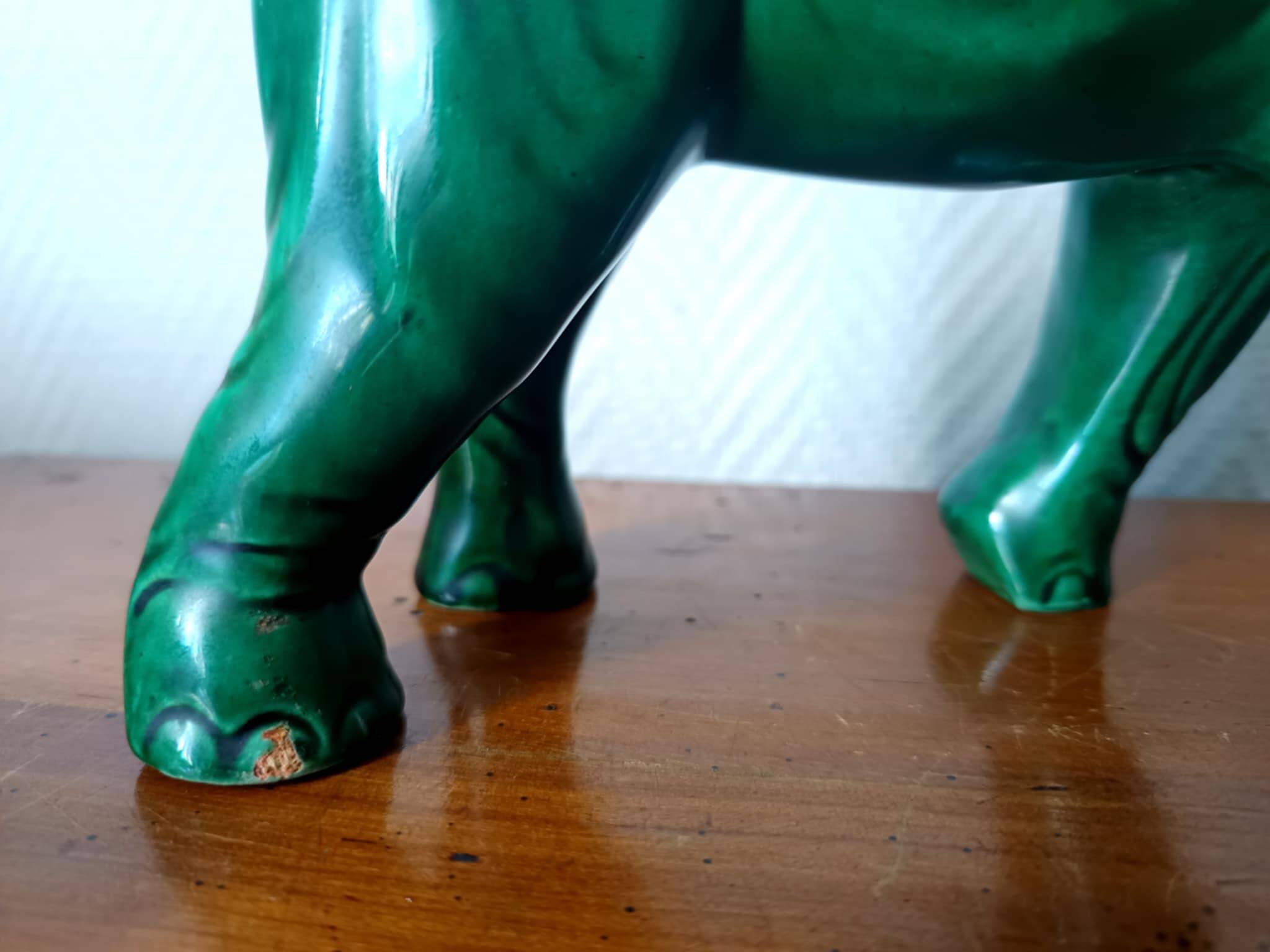 Art Deco ceramic elephant from Saint Clément