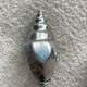 6 silver metal shell napkin rings