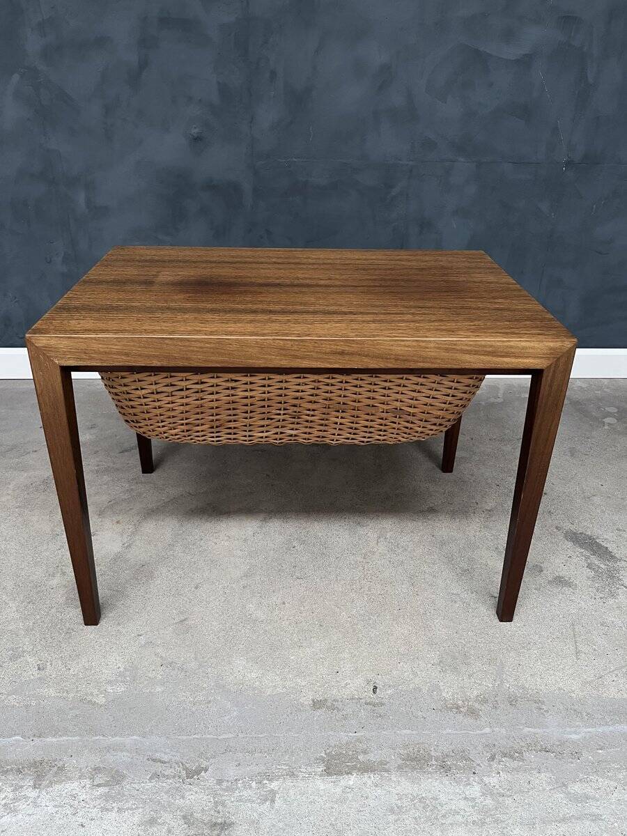 Side Table in Rosewood by Severin Hansen for Haslev Møbelfabrik, 1950s