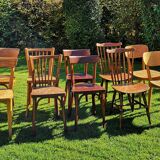 Set of 10 chairs Bistro