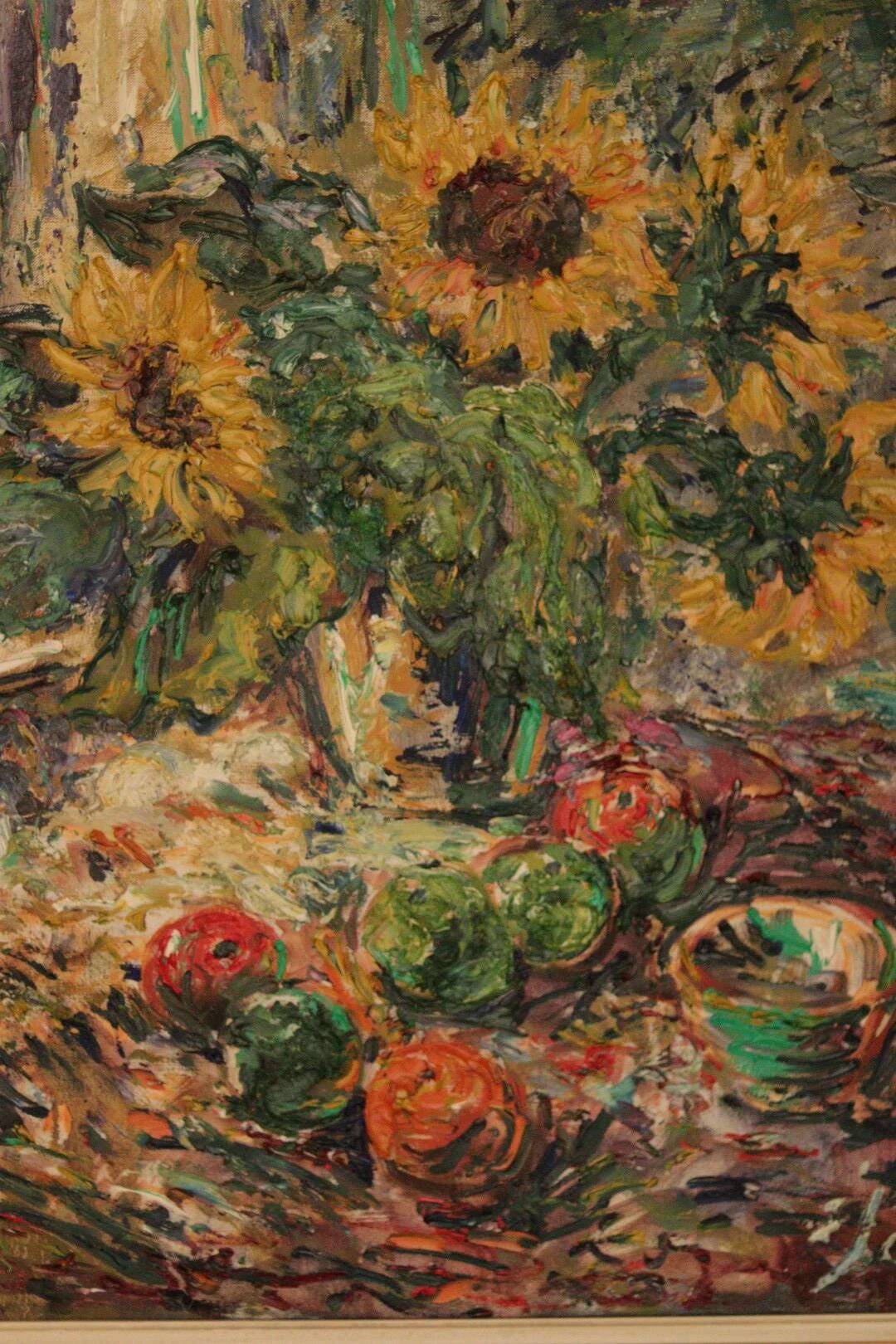 Still life with sunflowers by Gustaf Sjöö