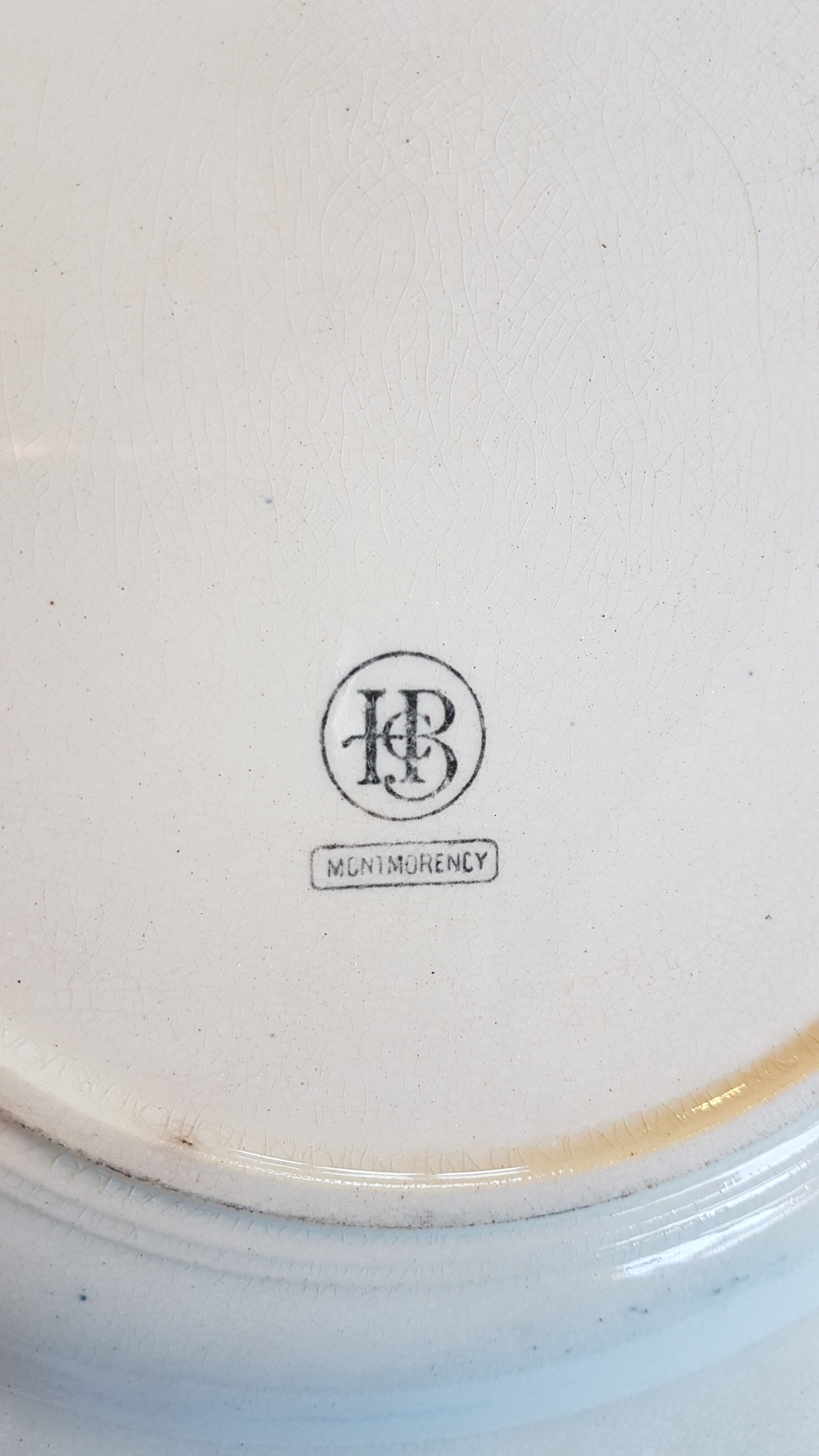 Suite of 4 plates ceramic décor of flowers