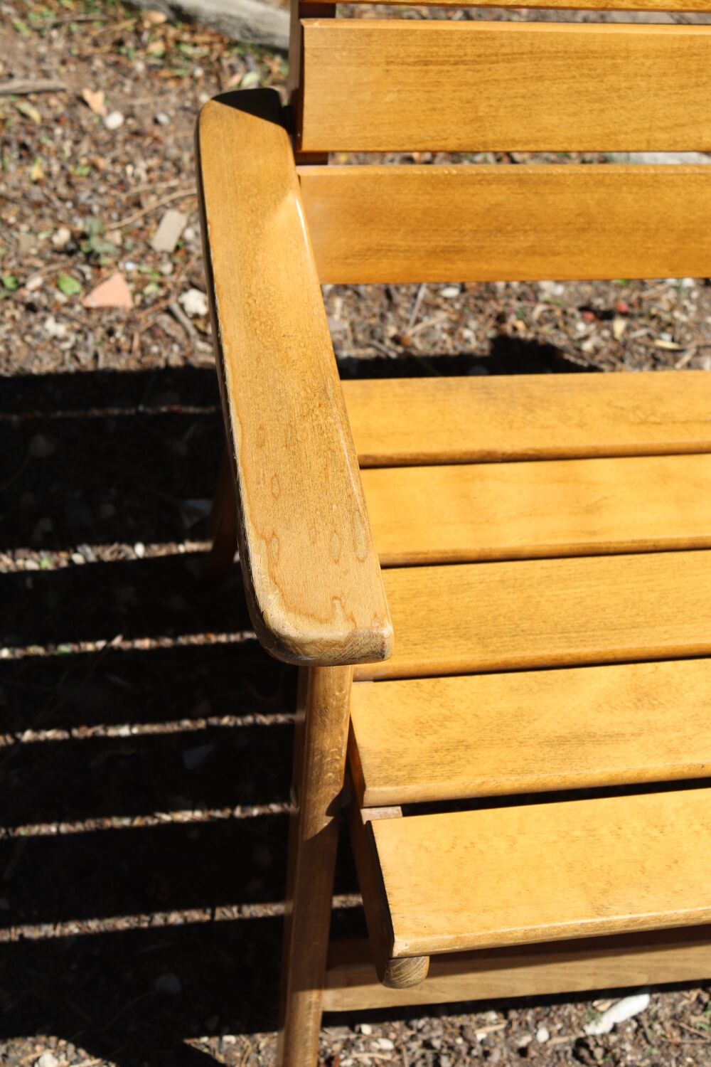 Folding bench sodibois 70s