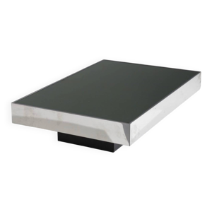 Table basse miroir type - willy rizzo