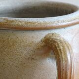 Rustic Antique Stoneware Jar with Handle