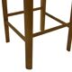 Vintage plant stand stool 1960s in oak with woven seat