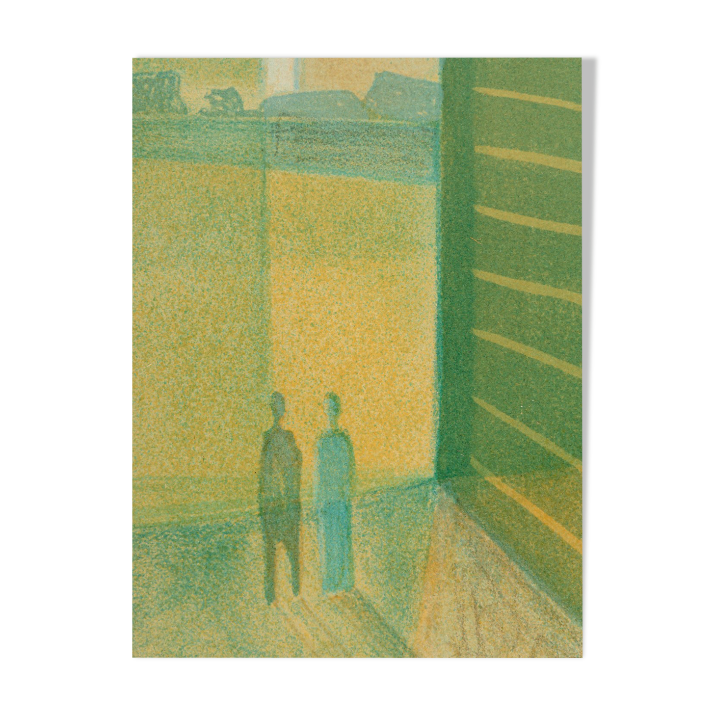 Lake, Color Lithograph on Paper, 63 x 70 cm