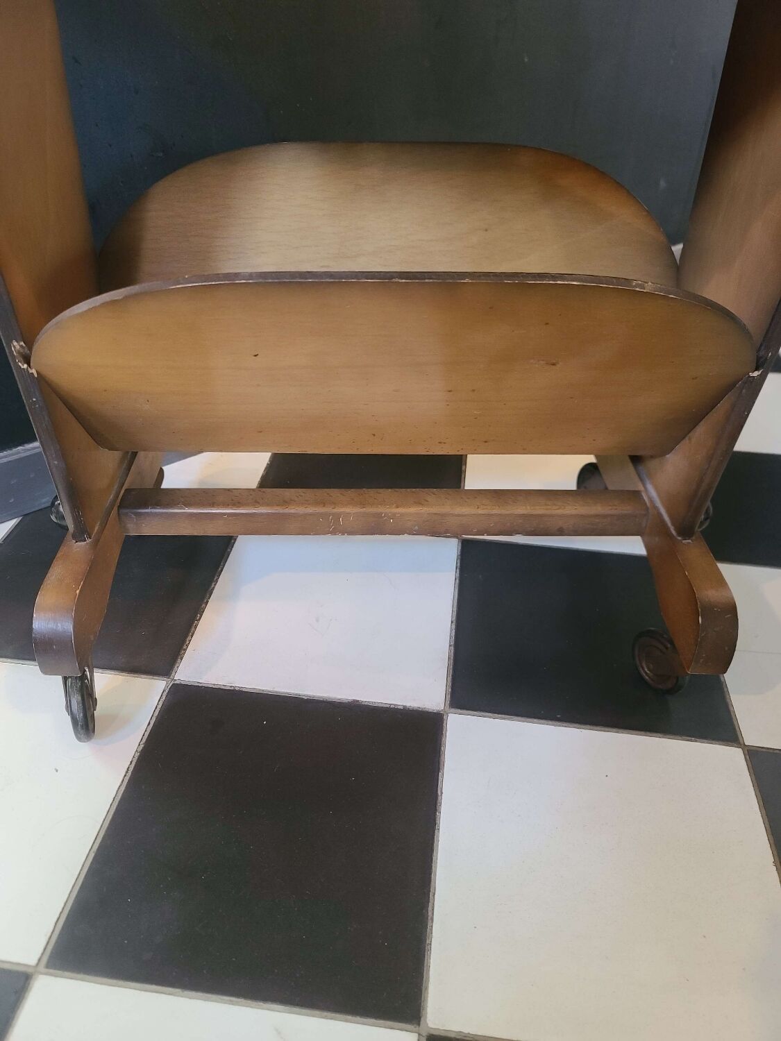 Magazine holder side table