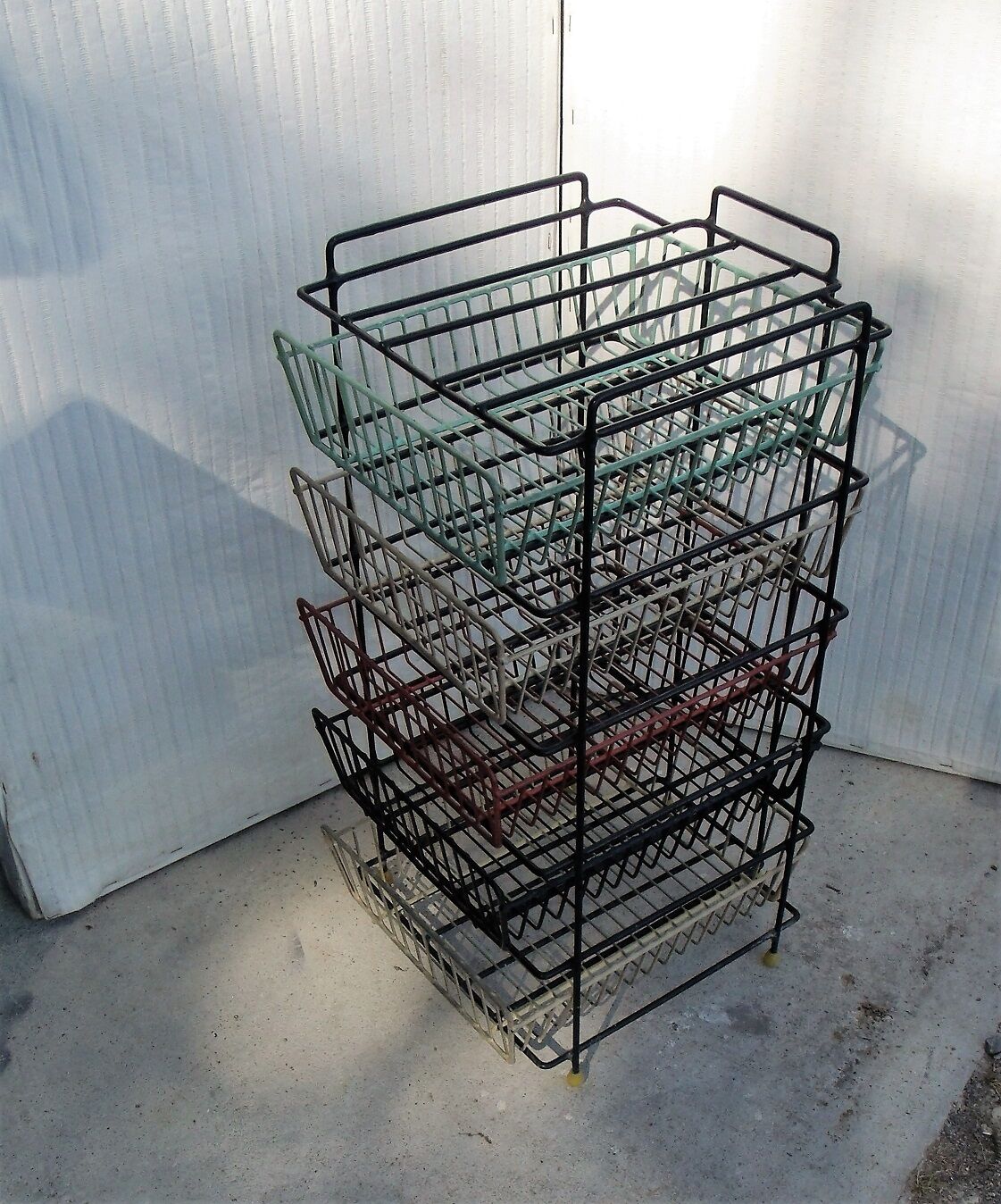 Vintage trolley storage rack 1950