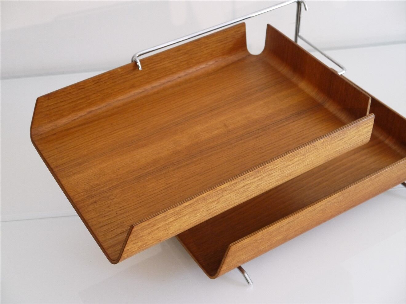 Vintage teak briefcase 1960