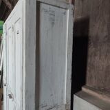 Weathered wooden locker