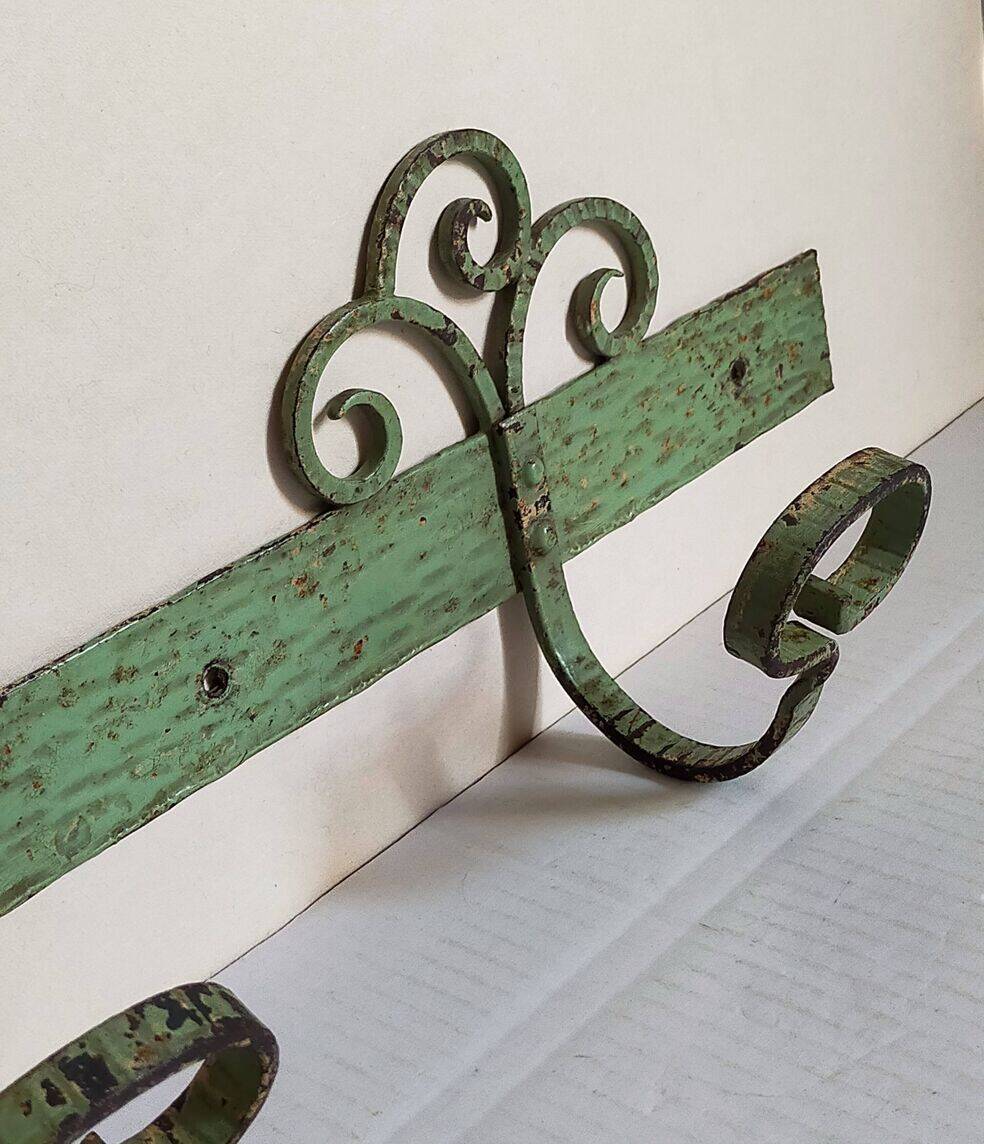 Wrought iron coat rack