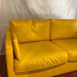 Canapé en skai jaune Tecno 6