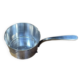 Small silver metal saucepan from the Christofle brand