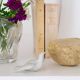Art Deco vase in transparent thick crystal Val Saint Lambert 1920
