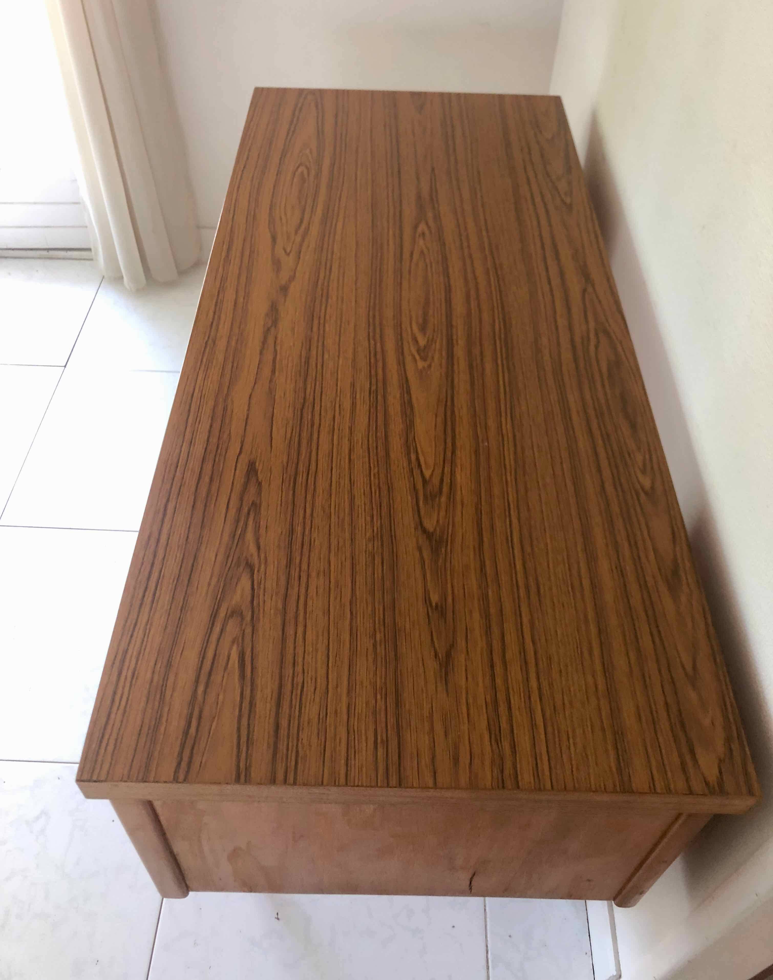 1960s designer desk, compass legs