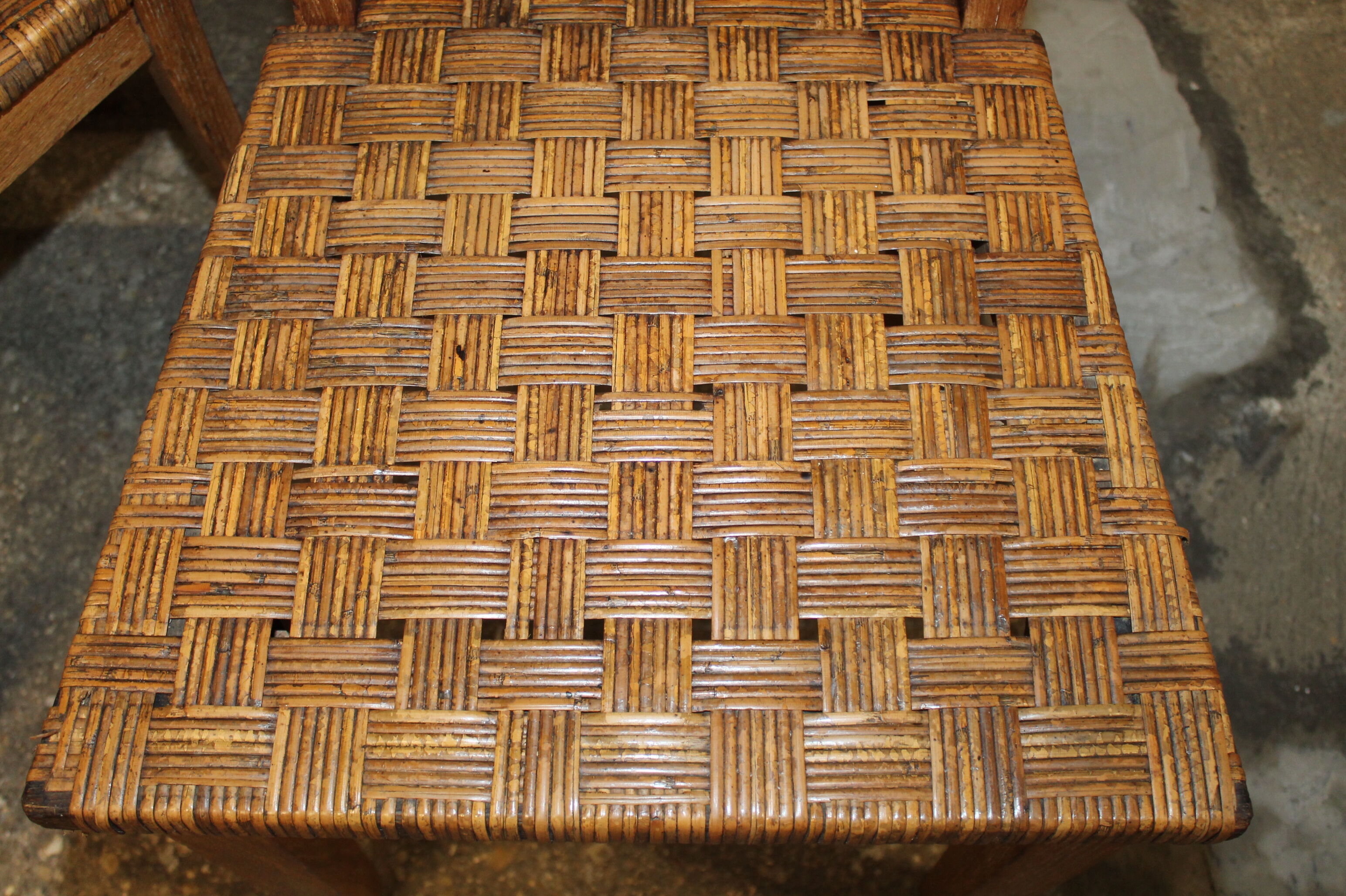 Set of two cannate chairs reconstruction