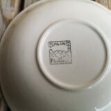 Blue Saucer in Faience from Salins Collection Deauville