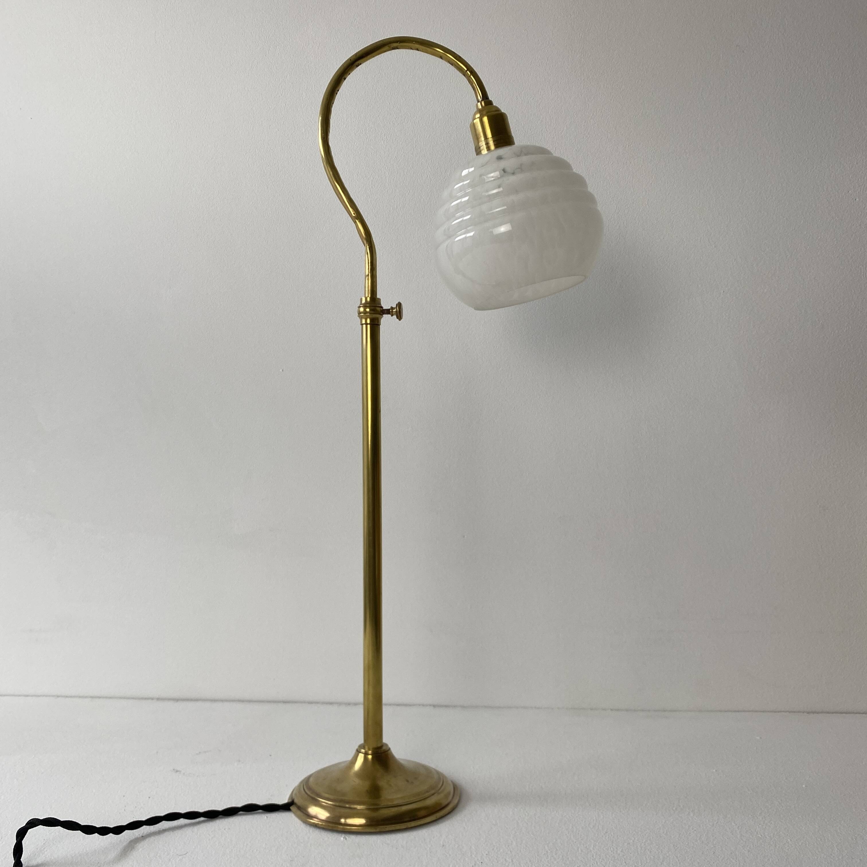Vintage swan neck desk lamp
