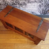 Berber style chest, wood and iron