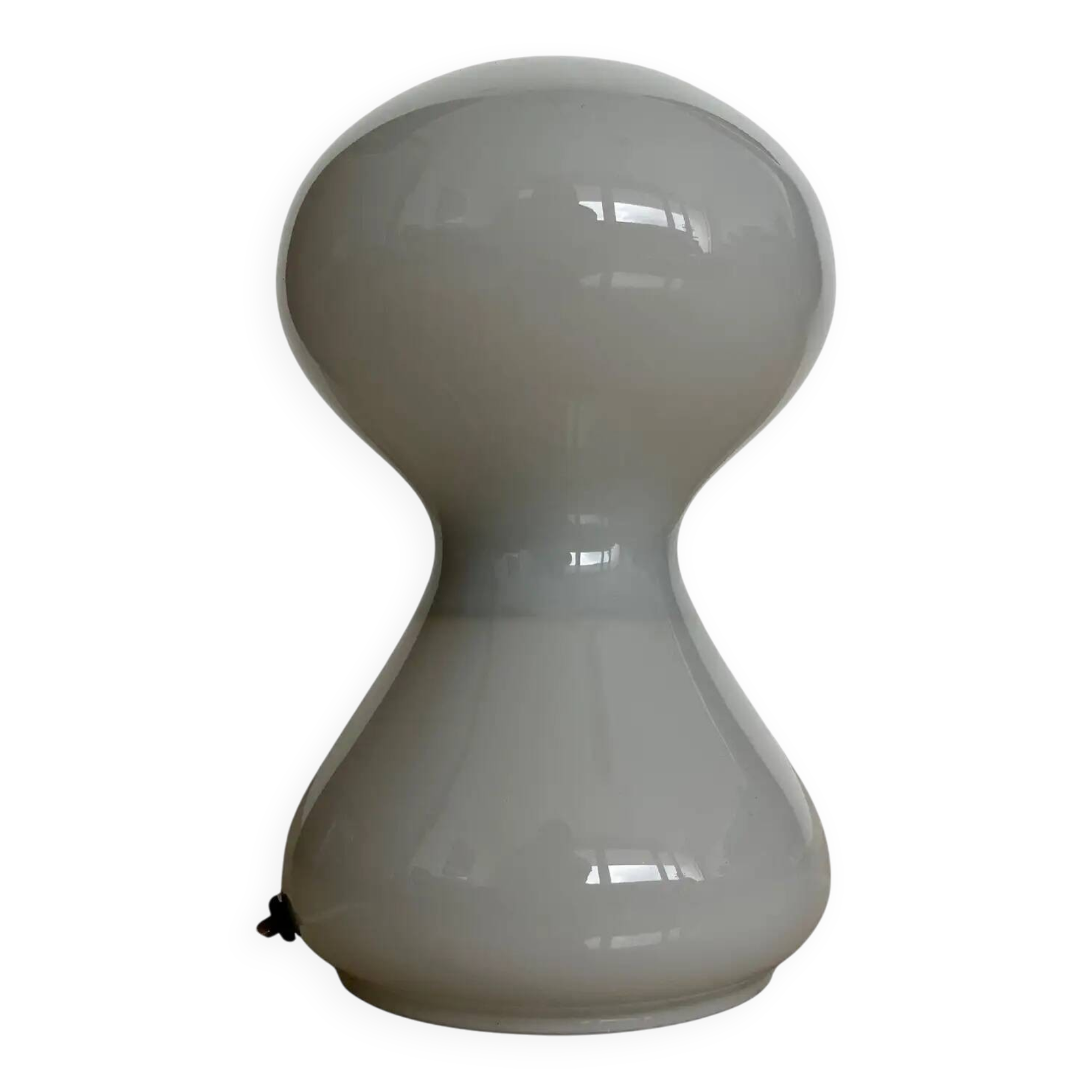 Pair of glass midcentury table lamps by Ivan Jakes, Czechoslovakia, 1970s