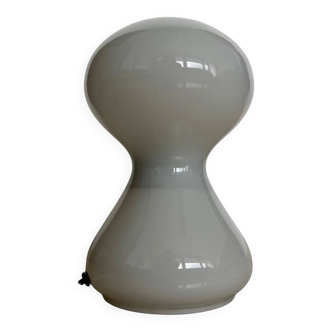 Pair of glass midcentury table lamps by Ivan Jakes, Czechoslovakia, 1970s