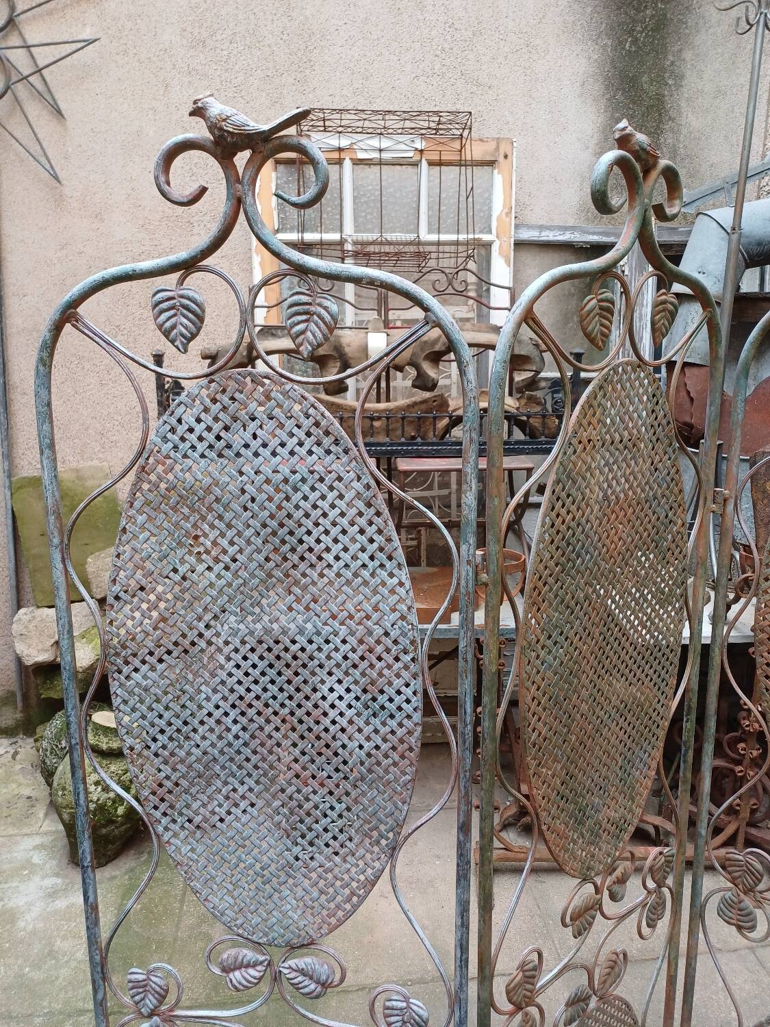 Bird screen, wrought iron, 1960s-70s