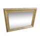 Rectangular old golden mirror