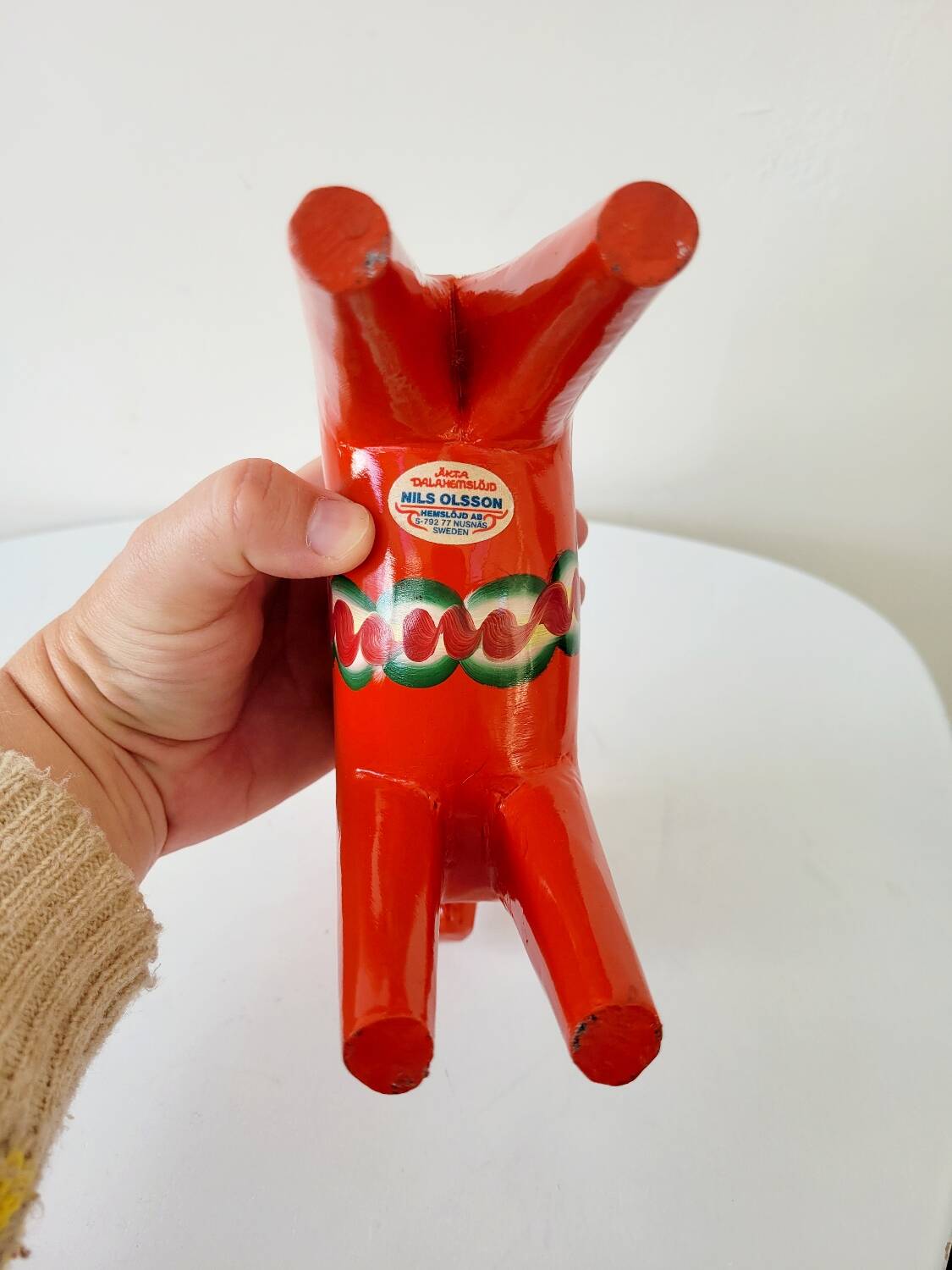 Vintage Dala horse by Nils Olsson in Swedish wood