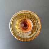 Set of 4 amber orange glasses Codec Una vintage