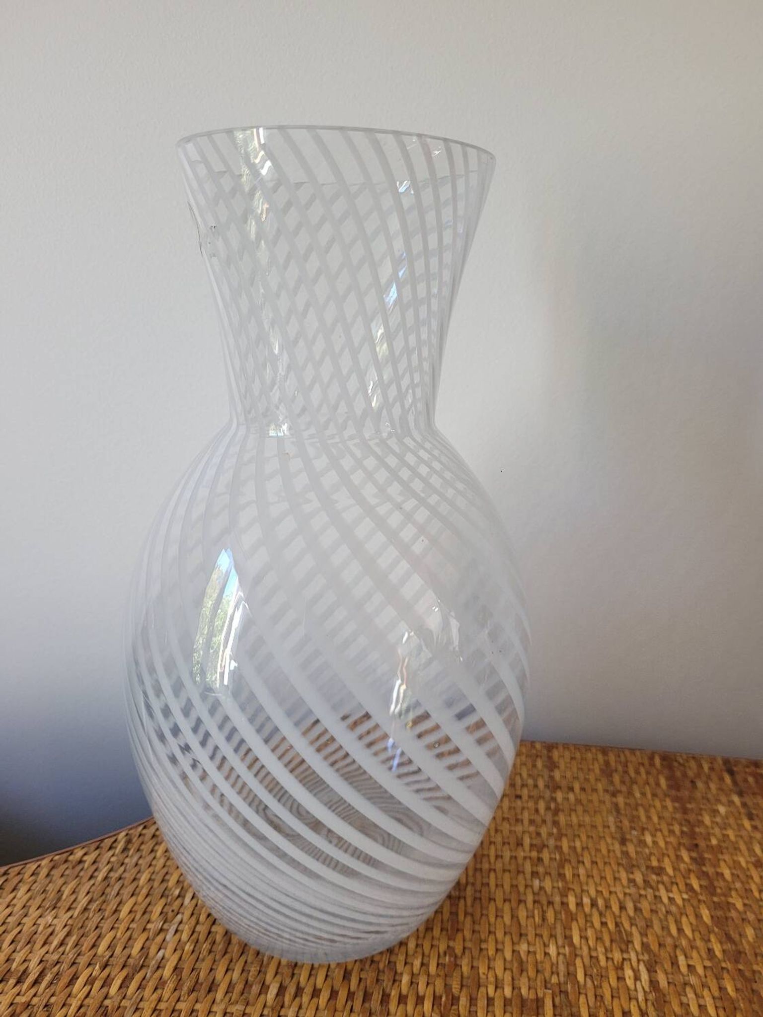 Vase en verre soufflé artisanal Murano