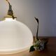 Vintage lampshade suspension in white opaline