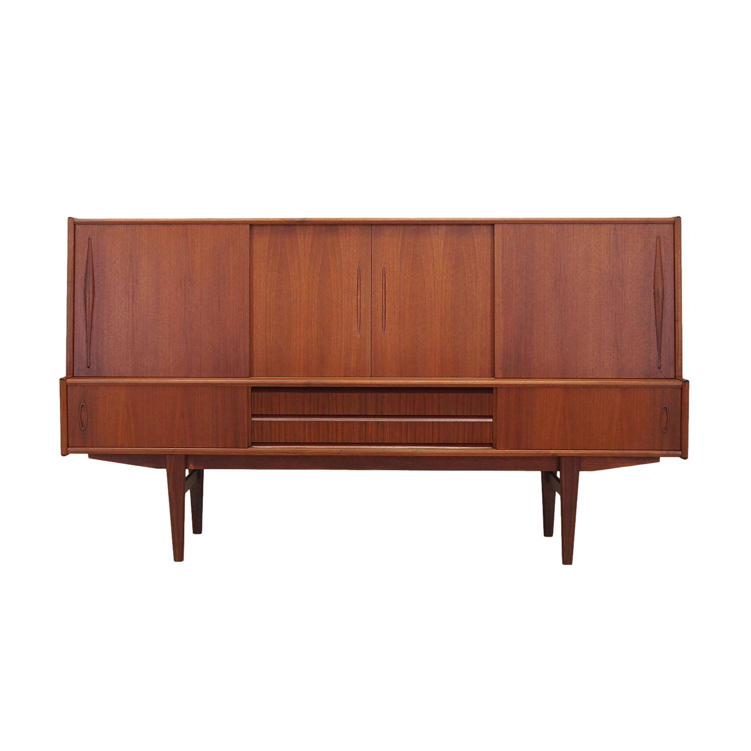 Teak highboard, Danish design, 1970s, production: Denmark
