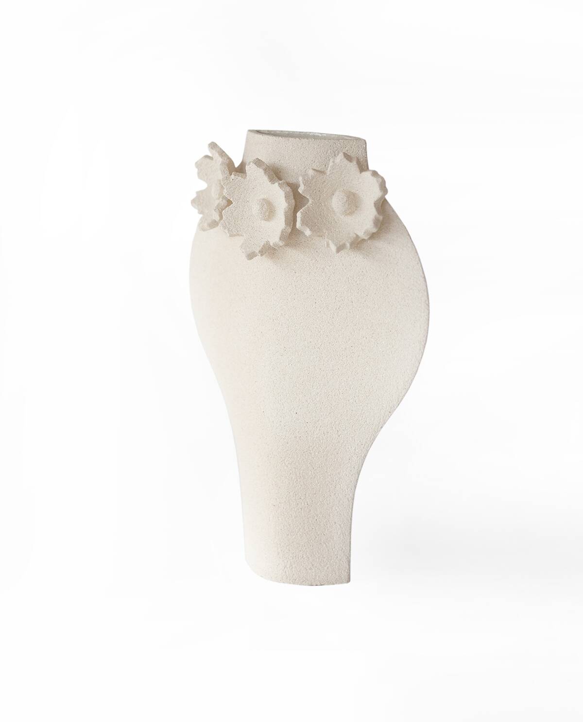Ceramic Vase 'Sculptural Flowers - Dal'