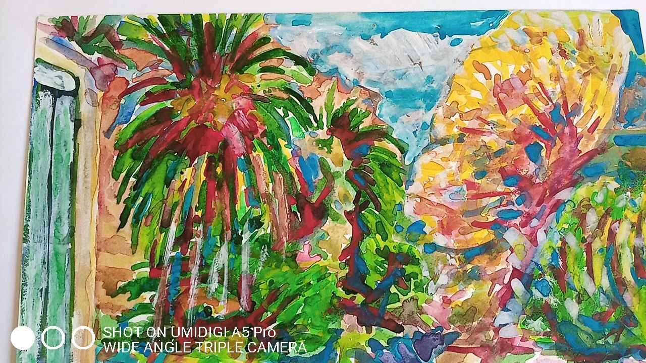Pierre Lacroux (1909-1993) Gouache - 24 x 32 cm -landscape - September 78
