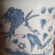 Olive pot decoration Blue moustiers in faience of Desvres GF Fourmaintraux